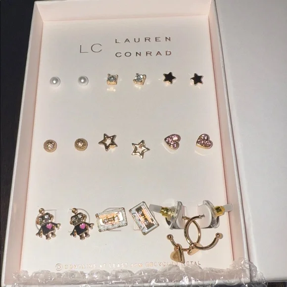 LC Lauren Conrad Gold and Silver Earring Set - Picture 2 of 4
